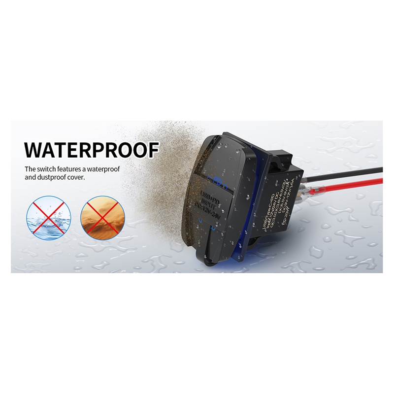 USB Rocker Switch 12V Waterpro - Tools Qc 评论和价格