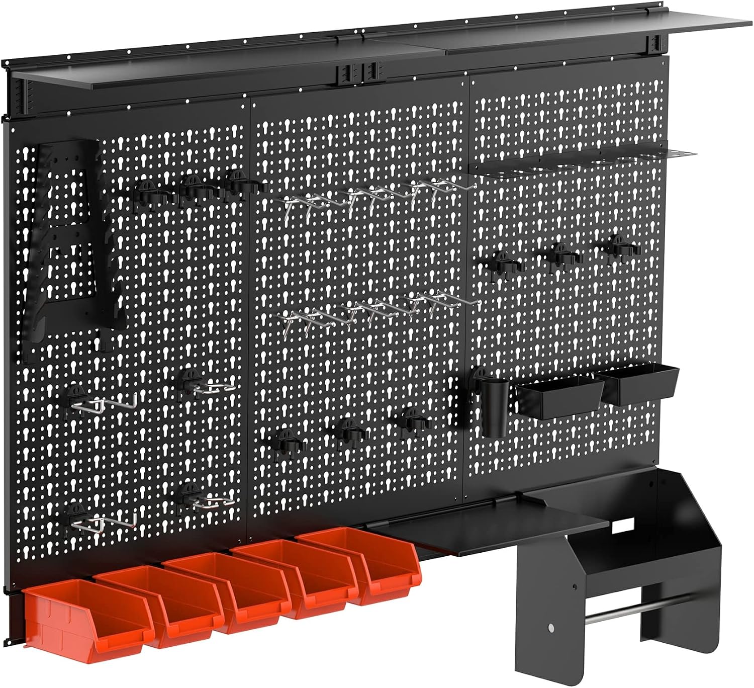 Metal Pegboard Wall Organizer  - Workshop Tools Board 评论和价格