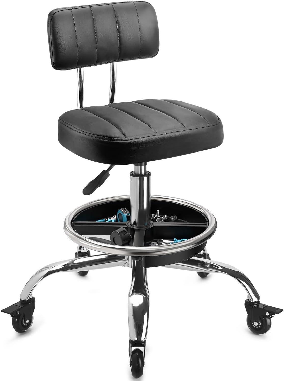 Garage Mechanic Stool With Bac - Mechanical Tools In Workshop 评论和价格