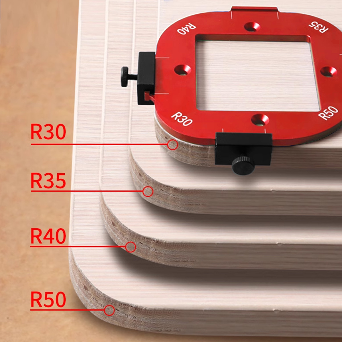 Aluminum round Corner Radius T - Router Table Insert 评论和价格