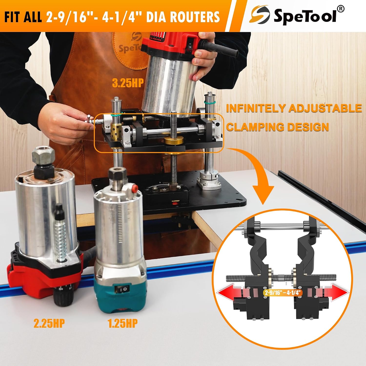 Router Lift System – Heavy-Dut - Router Table Insert 评论和价格