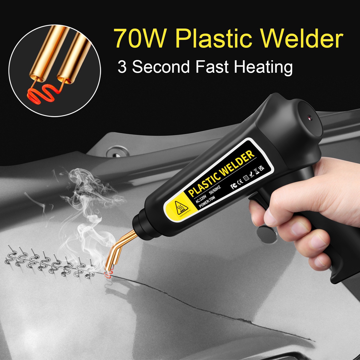70W Plastic Welder Repair Kit, - Tools For Welding Workshop 评论和价格