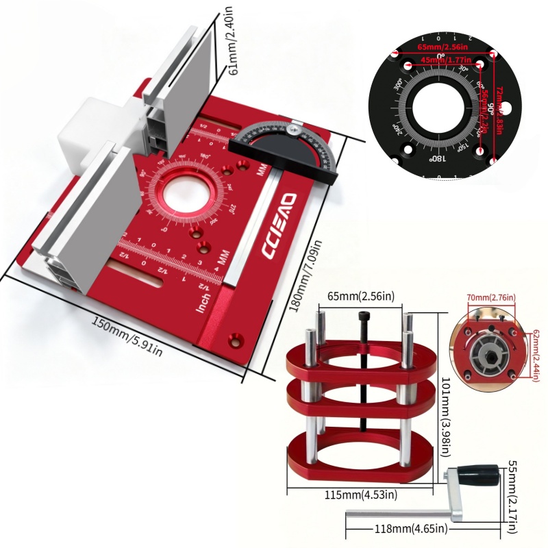 Aluminum Router Table Insert P - Router Table Insert 评论和价格